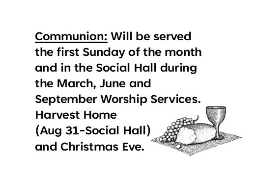 Communion Dates